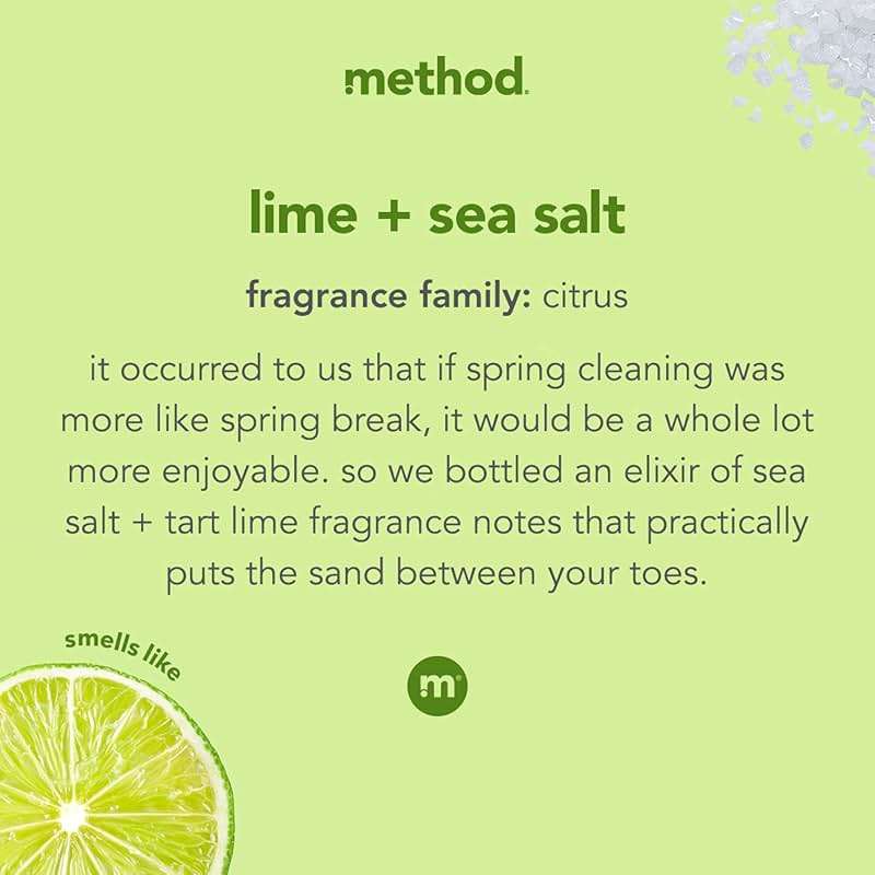 Method All-Purpose Cleaner Spray, Lime + Sea Salt - Cuts Grease & Grime on Counters, Glass, Sealed Wood & Floors, for Kitchen & Bathroom, 28 fl oz - Image 3