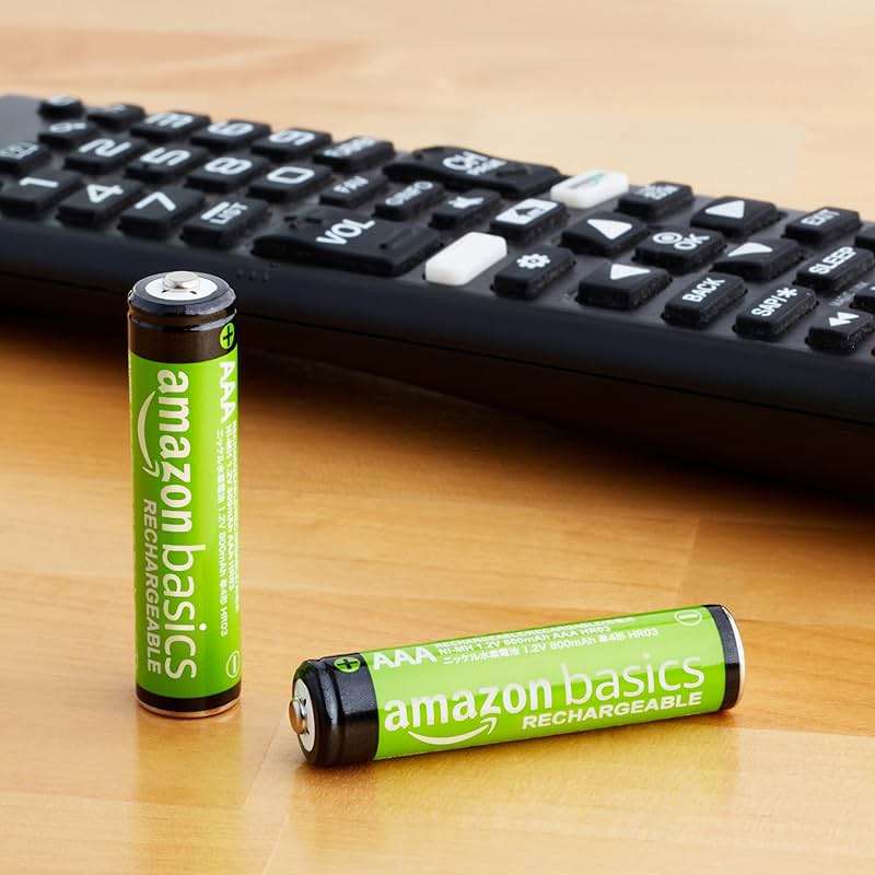 Amazon Basics 12-Pack Rechargeable AAA NiMH Batteries, 800 mAh, 1.2V, Low Self-Discharge, Pre-Charged, Recharge up to 1000x Times - Image 3