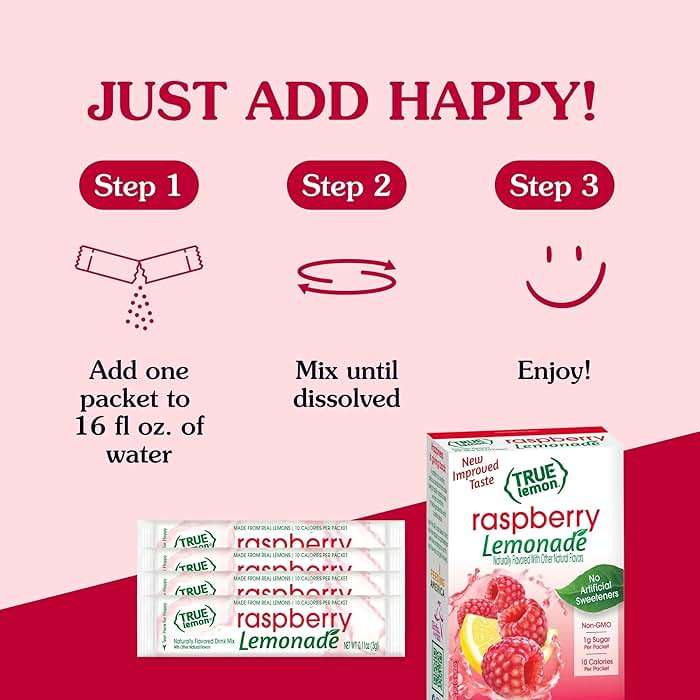 True Lemon Raspberry Lemonade 30 ct - Image 10