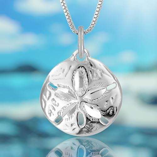 Hawaiian Silver Jewelry Pendant Necklace – 18 Inch Sand Dollars Pendant Charm – Premium Sterling Silver Craftsmanship – Modern and Elegant – Comfortable Women Jewelry Necklace - Image 3