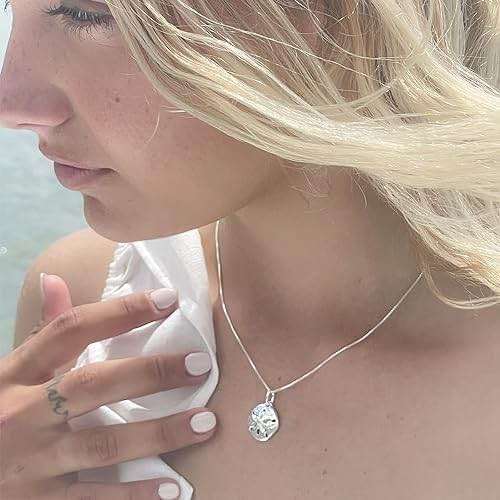 Hawaiian Silver Jewelry Pendant Necklace – 18 Inch Sand Dollars Pendant Charm – Premium Sterling Silver Craftsmanship – Modern and Elegant – Comfortable Women Jewelry Necklace - Image 4
