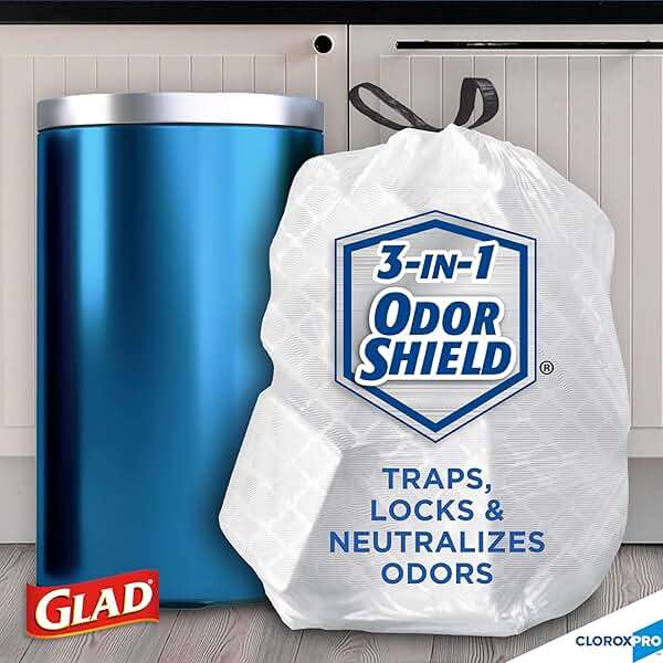 CloroxPro Glad ForceFlex Tall Drawstring Trash Bags, 13 Gal, 100 Ct (Pack May Vary) - Image 2