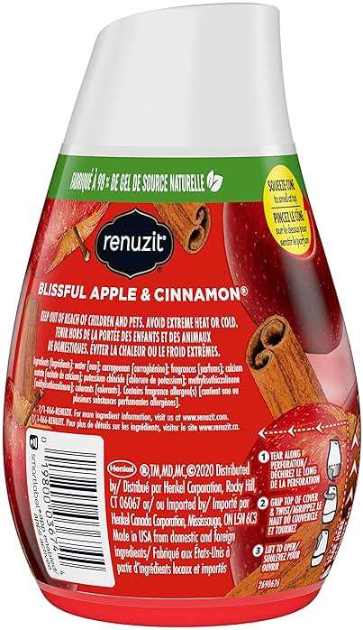 Renuzit - 1717587 Blissful Apple & Cinnamon Adjustable Gel Air Freshener, 7oz Cone (Pack of 12) - Image 3