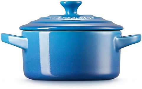 Le Creuset Stoneware Mini Round Cocotte, 8 oz., Marseille - Image 6