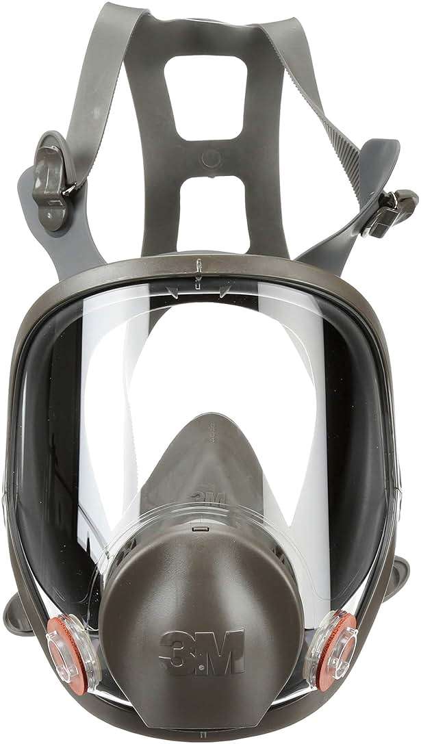 3M Full Facepiece Reusable Respirator 6800, NIOSH, Large Lens, ANSI High Impact Eye Protection, Silicone Face Seal, Four-Point Harness, Comfortable Fit, Painting, Dust, Chemicals, Medium - Image 1