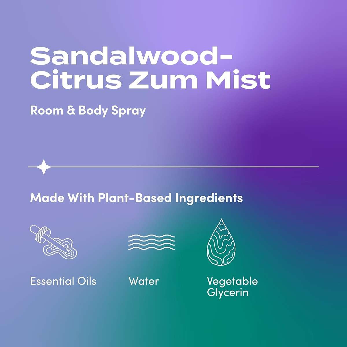 Indigo Wild Zum Mist Room & Body Spray - Aromatherapy Essential Oil Spray - Natural Body Mist & Room Spray - Sandalwood-Citrus Scent - 4 fl oz - Image 2