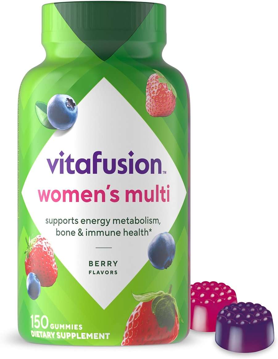 Vitafusion Women's Multivitamin Gummy | 150 Adult Gummies | with Vitamins A, B, C, D, E | Berry Flavor | Gluten and Dairy Free Supplement - Image 1