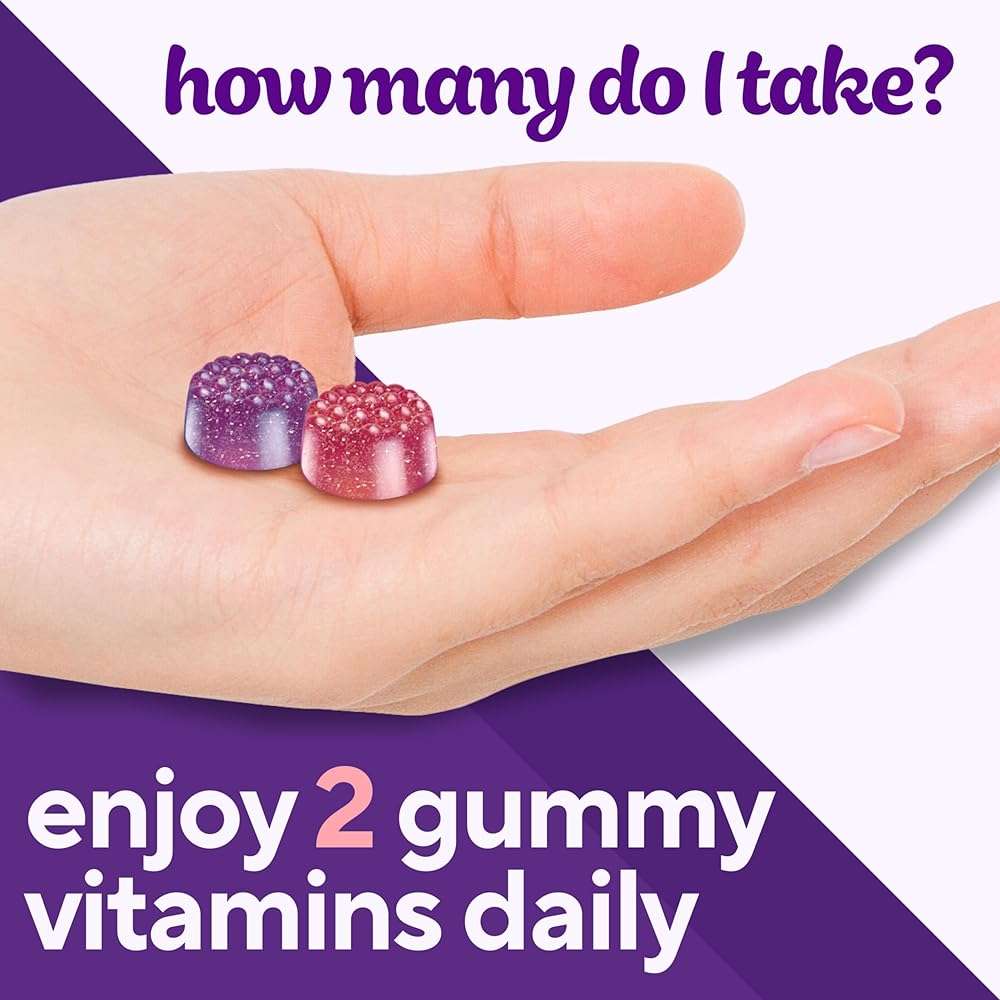 Vitafusion Women's Multivitamin Gummy | 150 Adult Gummies | with Vitamins A, B, C, D, E | Berry Flavor | Gluten and Dairy Free Supplement - Image 9