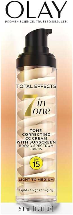 Olay Total Effects Tone Correcting Face Moisturizer with Sunscreen SPF 15, Light to Medium 1.7 Ounces - Image 11