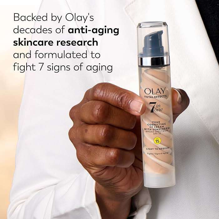 Olay Total Effects Tone Correcting Face Moisturizer with Sunscreen SPF 15, Light to Medium 1.7 Ounces - Image 9