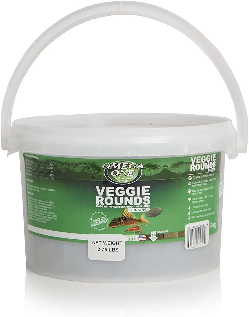 Omega One Veggie Rounds, 14mm Rounds, Sinking, 2.75 lb Bucket - Image 1