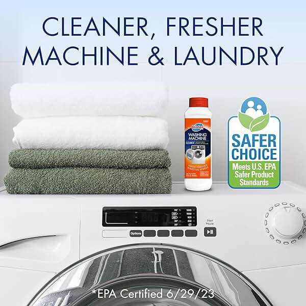 Glisten Washing Machine Cleaner, Helps Remove Odor, Buildup, and Limescale, Fresh Scent, Made in the USA, 12 Ounce Bottle - Image 6