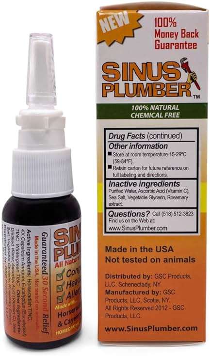 Sinus Plumber Pepper Nasal Spray – Natural Sinus & Allergy Support – Original Formula - 1 fl oz - Image 4