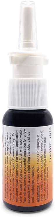 Sinus Plumber Pepper Nasal Spray – Natural Sinus & Allergy Support – Original Formula - 1 fl oz - Image 7