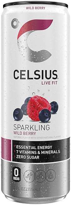CELSIUS Sparkling Wild Berry, Sugar Free Energy Drink, 12 Fl Oz (Pack of 12) - Image 5