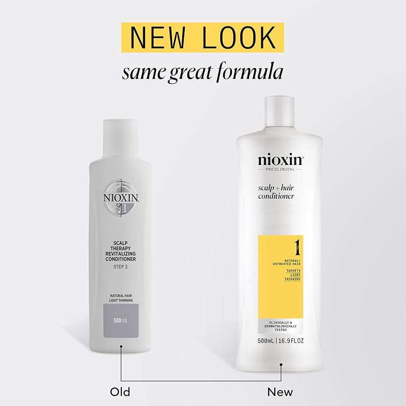 Nioxin System 1 Scalp + Hair Thickening Conditioner for Natural Hair with Light Thinning | Strengthen Against Breakage with Niacinamide & Biotin | Refreshed Scalp with Healthy Shine - Image 2