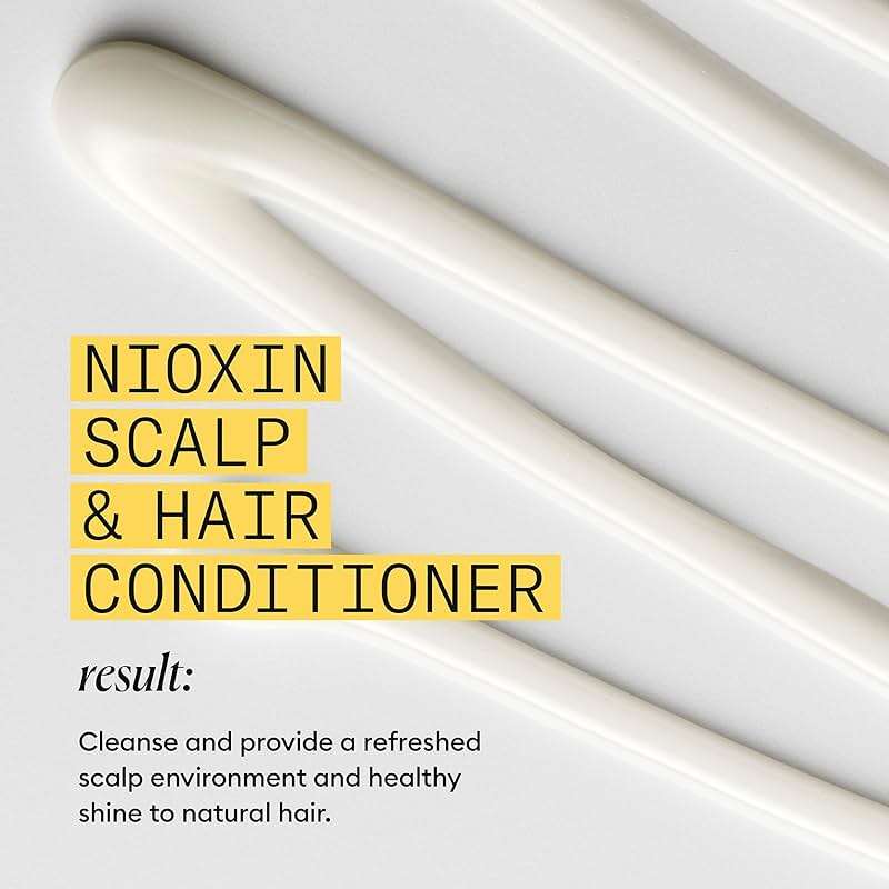 Nioxin System 1 Scalp + Hair Thickening Conditioner for Natural Hair with Light Thinning | Strengthen Against Breakage with Niacinamide & Biotin | Refreshed Scalp with Healthy Shine - Image 10