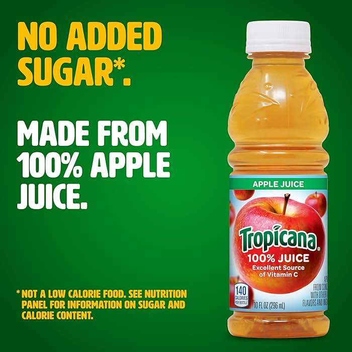Tropicana Apple Juice, 10 Ounce (Pack of 24) - Image 4