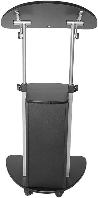 Techni Mobili Sit-to-Stand Mobile Medical Laptop Computer Cart, Black, Adjustable Height, B005 - Image 8