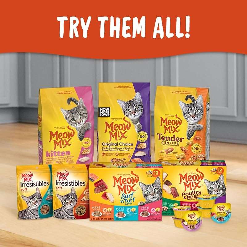 Meow Mix Tender Favorites Poultry & Beef Variety Pack, Wet Cat Food, 2.75 oz Cup (24 Pack) - Image 8