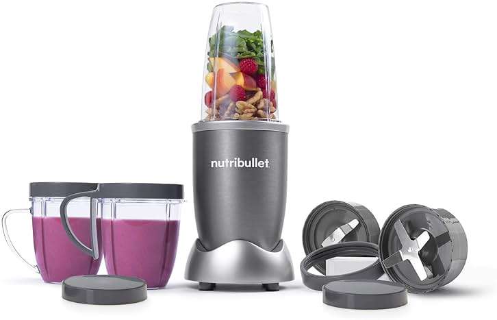 NutriBullet NBR-1201 12-Piece High-Speed Blender/Mixer System, Gray (600 Watts) - Image 1