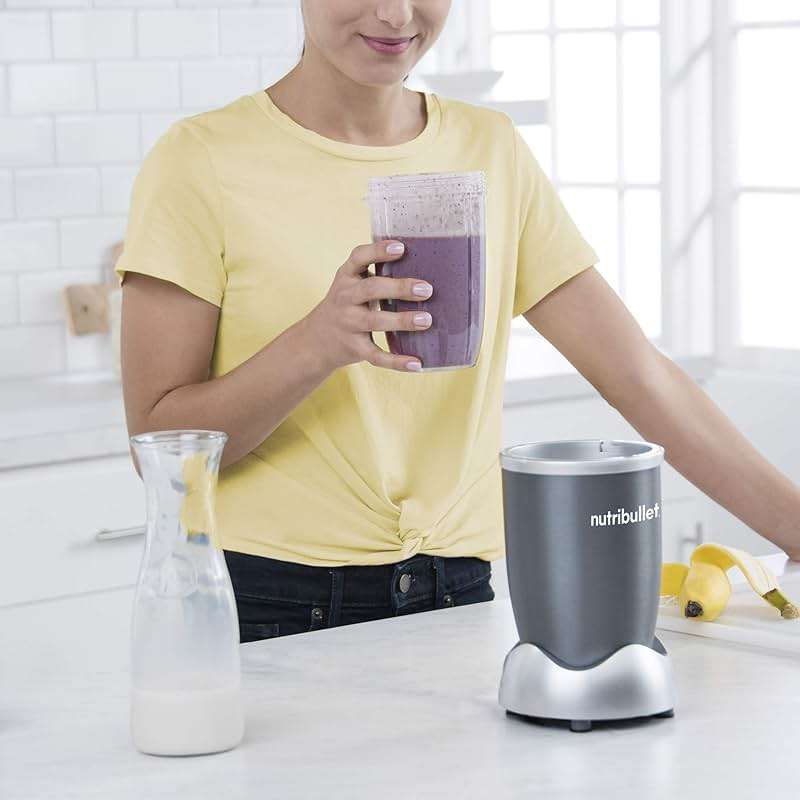 NutriBullet NBR-1201 12-Piece High-Speed Blender/Mixer System, Gray (600 Watts) - Image 2