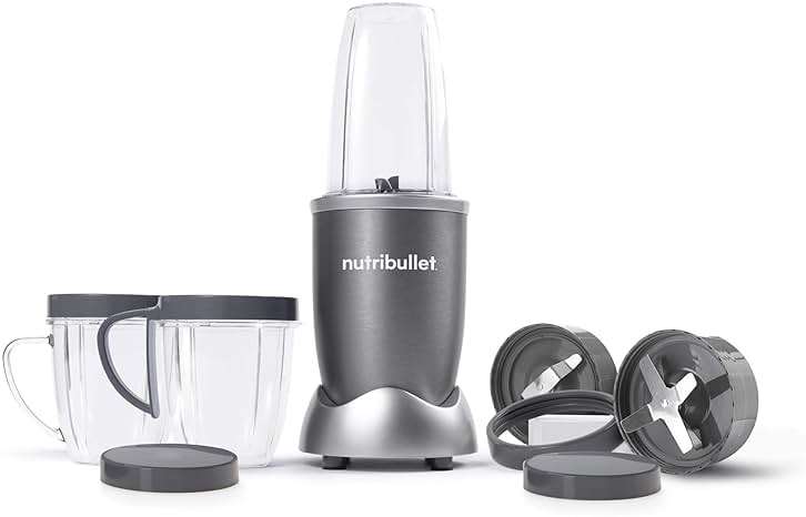 NutriBullet NBR-1201 12-Piece High-Speed Blender/Mixer System, Gray (600 Watts) - Image 3