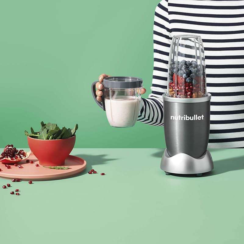 NutriBullet NBR-1201 12-Piece High-Speed Blender/Mixer System, Gray (600 Watts) - Image 8