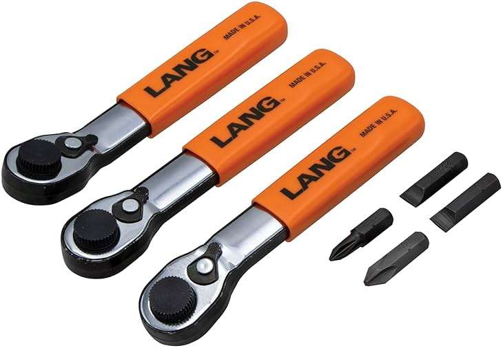 Lang Tools 5220 7-Piece Fine Tooth Bit Wrench Set , Black - Image 2