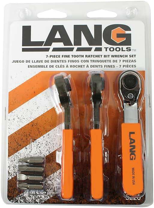 Lang Tools 5220 7-Piece Fine Tooth Bit Wrench Set , Black - Image 6