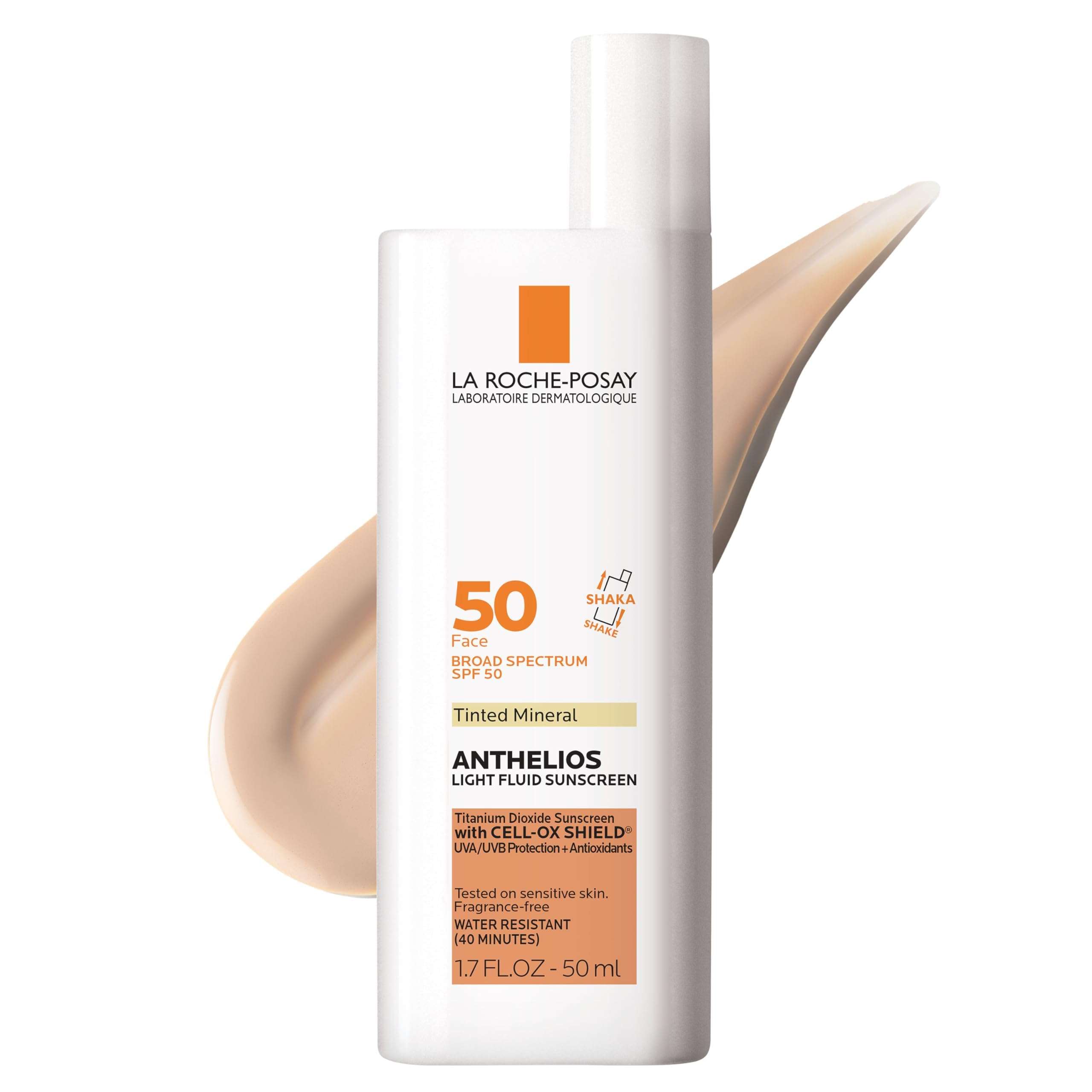 La Roche-Posay Anthelios Sunscreen SPF 40, Ultra-Light Fluid Broad Spectrum SPF 40, Face Sunscreen with Titanium Dioxide Mineral, Lightweight & Fast-Absorbing, Oil-Free, Matte Finish - Image 1