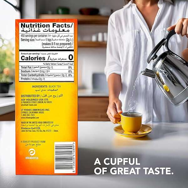 Lipton Yellow Label Finest Blend | Premium Black Tea | Indian Chai | Compatible for Milk | 450 Grams (Pack of 2) - Image 2