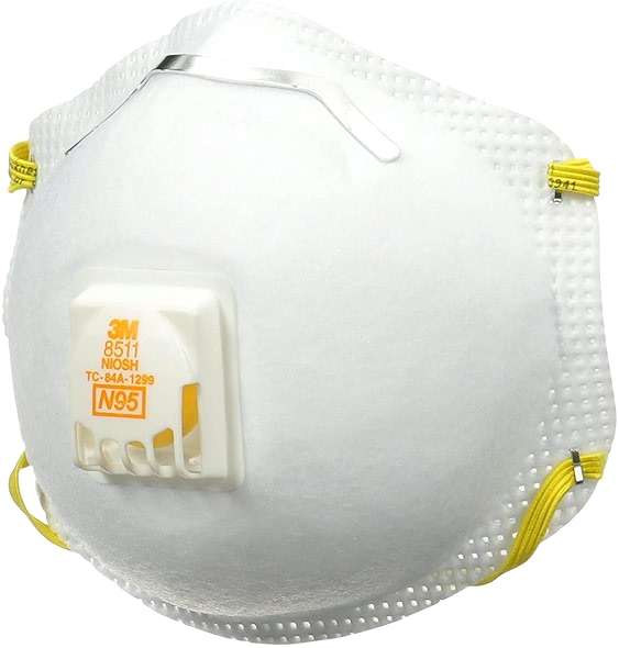 3M, N95 Respirator 8511, N95, Features Cool Flow Exhalation Valve, Relief from Dusts and Certain Particles During Sanding, Pollen, Mold Spores, Dust Particles (8511Db1-A-Ps), 10 Count - Image 11
