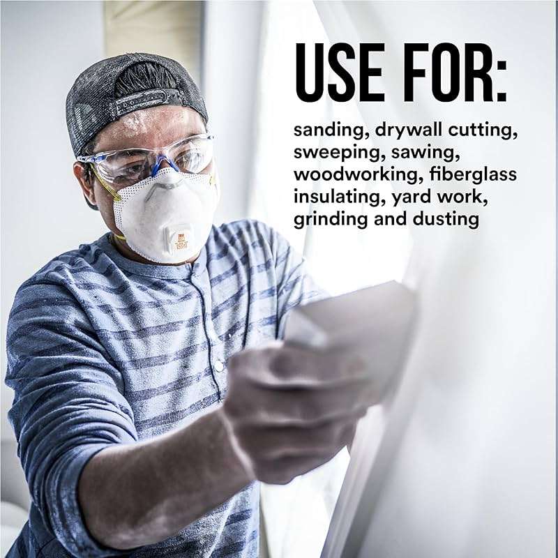 3M, N95 Respirator 8511, N95, Features Cool Flow Exhalation Valve, Relief from Dusts and Certain Particles During Sanding, Pollen, Mold Spores, Dust Particles (8511Db1-A-Ps), 10 Count - Image 9