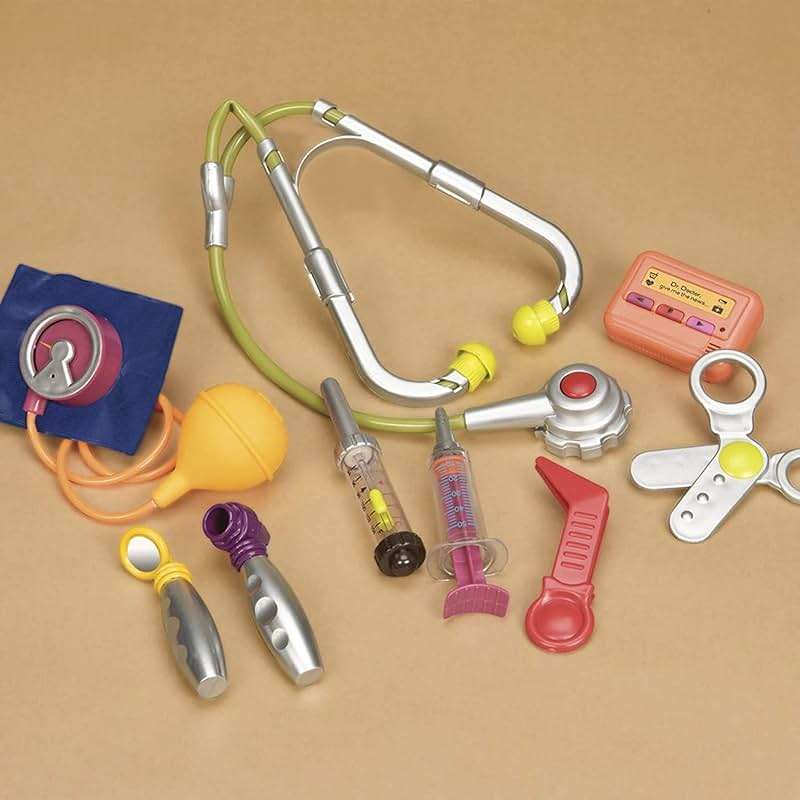 B. toys – Doctor Play Set for Kids – Kids Doctor Toys – 10 Pieces – Realistic Medical Tools – Pretend Play Kit for Toddlers - Image 7