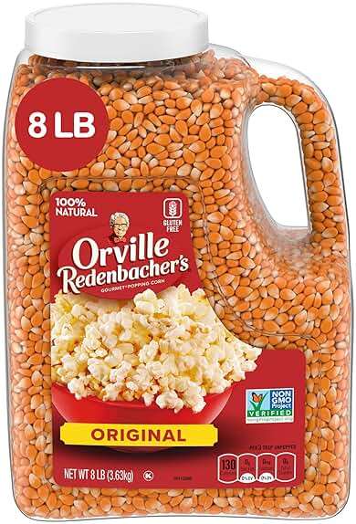 Orville Redenbacher's Gourmet Popcorn Kernels, Original Yellow, 4g Fiber Per Serving, 8 lb. - Image 1