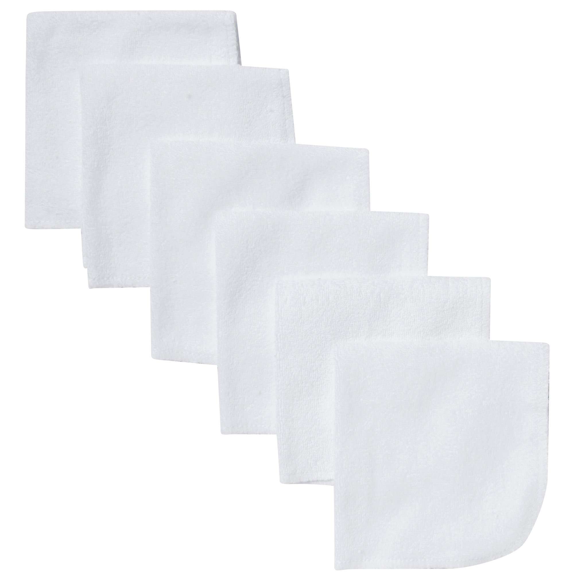 Gerber Washcloth, White, 6-Count - Image 1