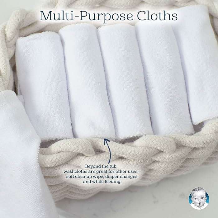 Gerber Washcloth, White, 6-Count - Image 9