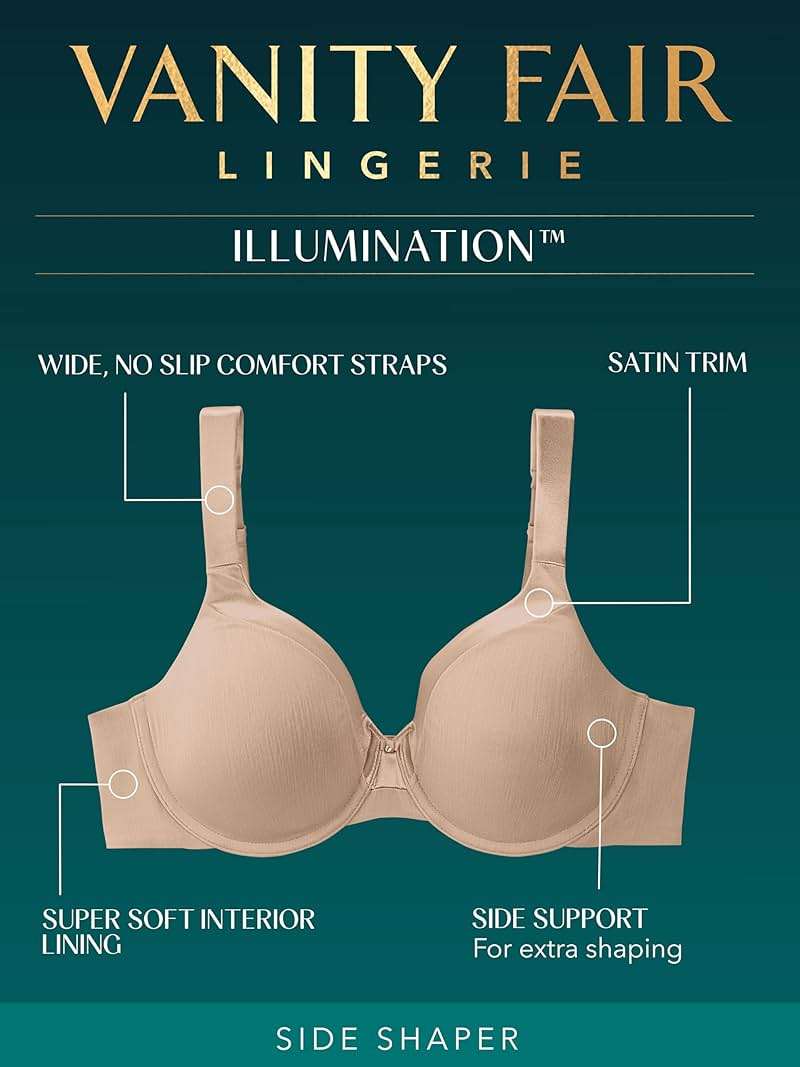 Vanity Fair Womens Illumination Full Figure Zoned-in Support Bra - Image 4