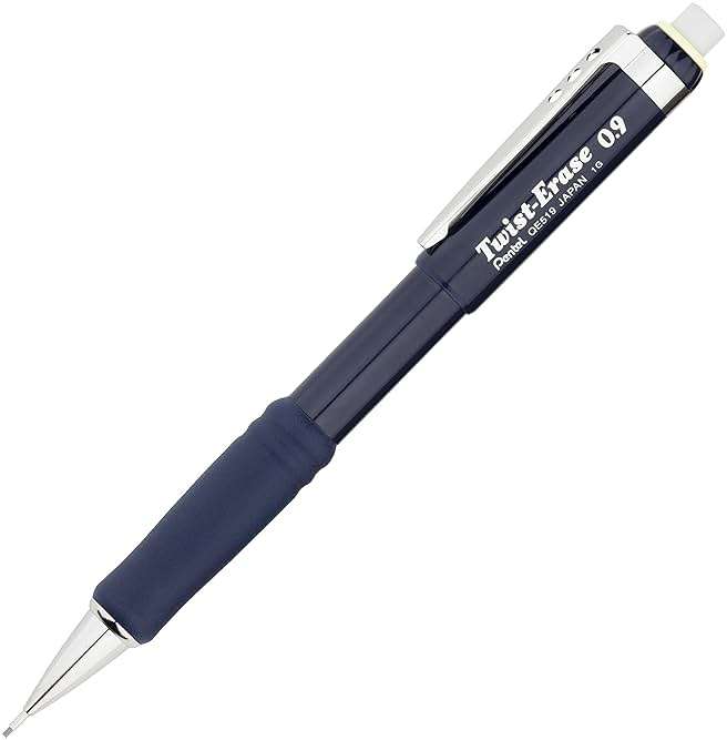 Pentel Twist-Erase III Mechanical Pencil, (0.9mm), Blue Barrel, Box of 12 (QE519C) - Image 2