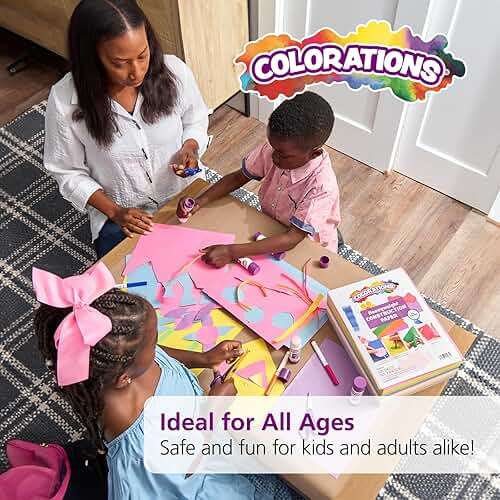 Colorations Construction Paper for Kids - 7 Bright Colors - 600 Bulk Sheets of 9"X12" - Assorted Pack of Heavy-Duty Craft Paper, Bulk School Supplies - Image 7