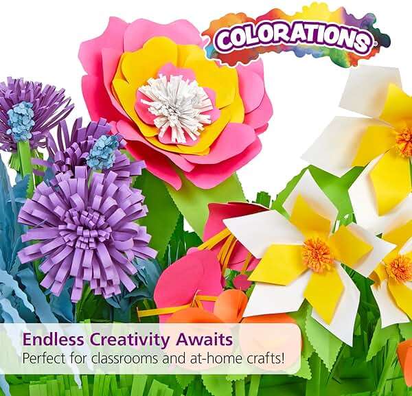 Colorations Construction Paper for Kids - 7 Bright Colors - 600 Bulk Sheets of 9"X12" - Assorted Pack of Heavy-Duty Craft Paper, Bulk School Supplies - Image 8