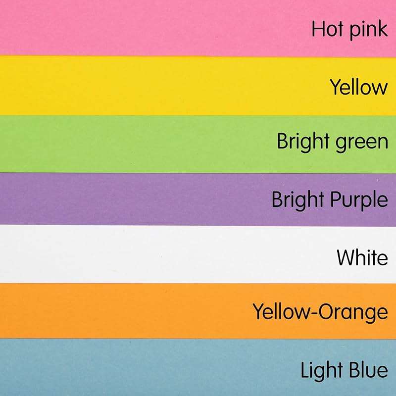 Colorations Construction Paper for Kids - 7 Bright Colors - 600 Bulk Sheets of 9"X12" - Assorted Pack of Heavy-Duty Craft Paper, Bulk School Supplies - Image 9