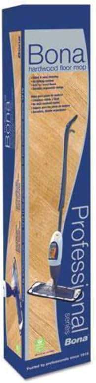 Bona Hardwood Floor Mop, 15" Wide Microfiber Head, 52" Blue Plastic/Steel Handle - Image 1