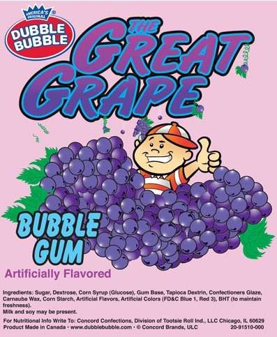 Great Grape Concord Dubble Bubble Gum Balls | 1.5 Pounds - Image 2