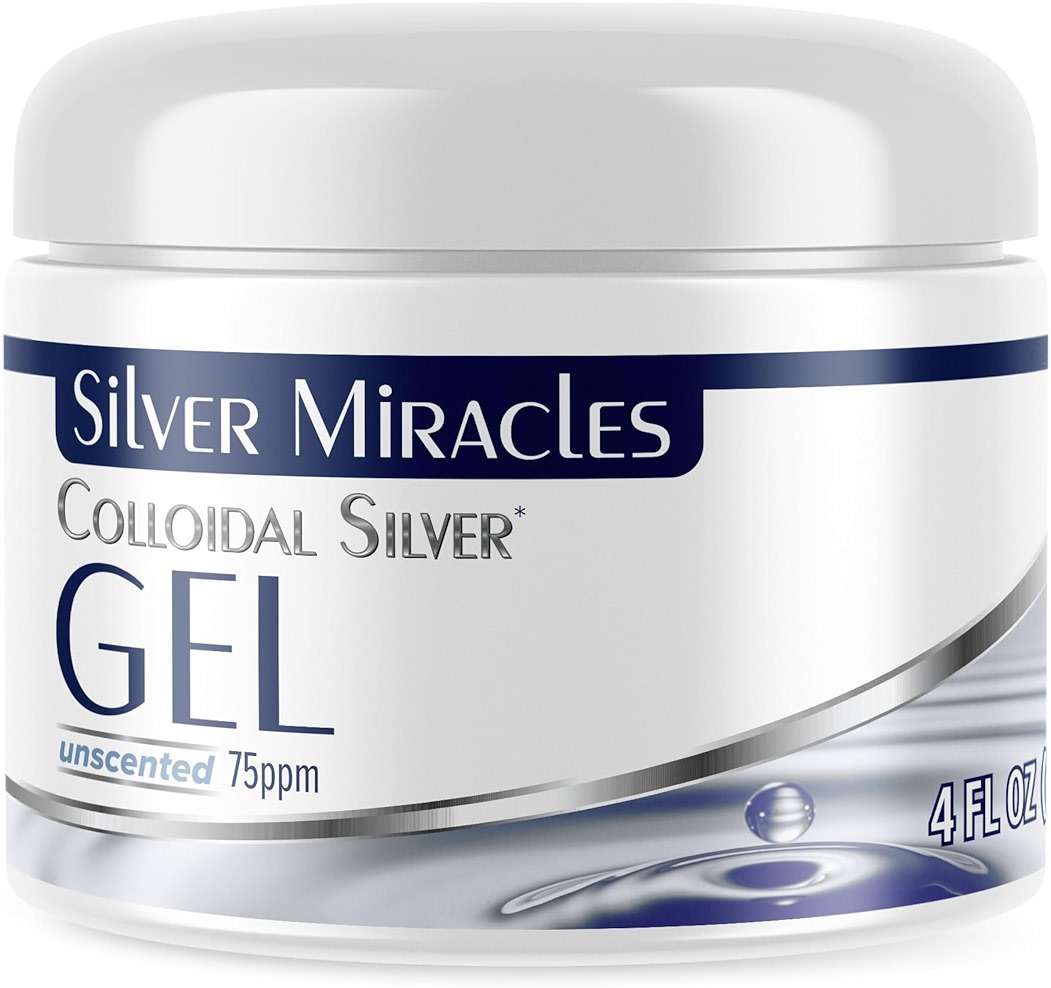 Silver Miracles - Colloidal Silver Gel - Nano Silver Gel Wound Care - Healing Ointment for Burns & Irritated Skin - for All Skin Types - 4 Oz Unscented - Image 1