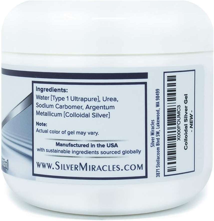 Silver Miracles - Colloidal Silver Gel - Nano Silver Gel Wound Care - Healing Ointment for Burns & Irritated Skin - for All Skin Types - 4 Oz Unscented - Image 3