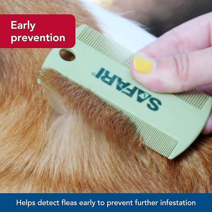 Coastal Pet Safari Double-Sided Grooming Comb - One Size Short Hair Dog Grooming Kit for Flea Prevention and Detection - Image 3