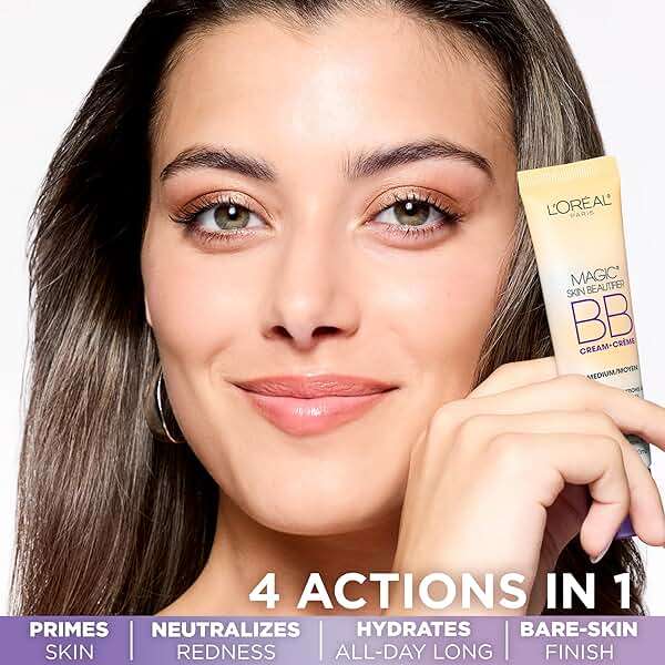 L'Oréal Paris Makeup Magic Skin Beautifier BB Cream Tinted Moisturizer, Medium, 1 fl oz, 1 Count - Image 2