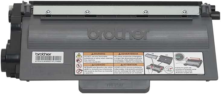 Brother Genuine High Yield Toner Cartridge, TN750, Replacement Black Toner, Page Yield Up to 8,000 Pages, Amazon Dash Replenishment Cartridge - Image 2